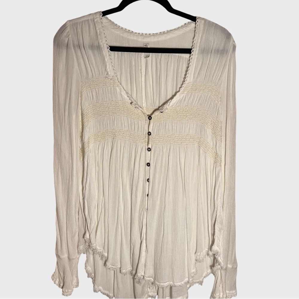 Free People Boho Long Sleeve Top